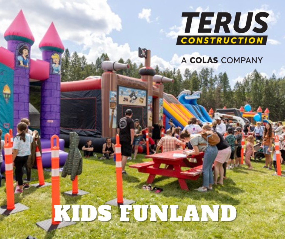 Terus Construction’s  GIANT INFLATABLE FUNLAND