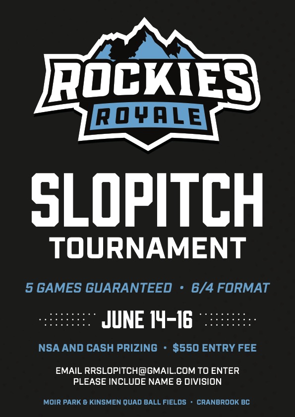 ROCKIES ROYALE SLOPITCH TOURNAMENT Saturday