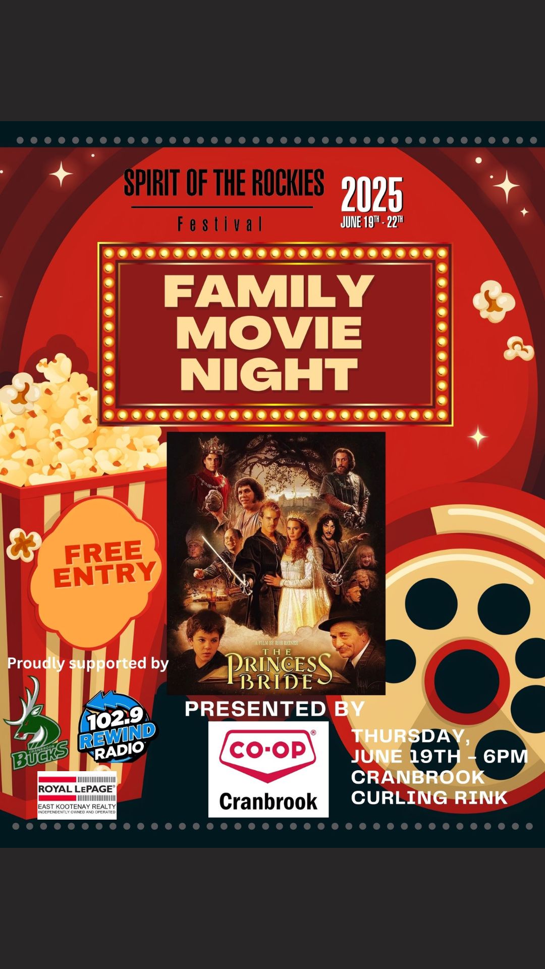 Armstrong Regional CO-OP Presents Family Movie Night
