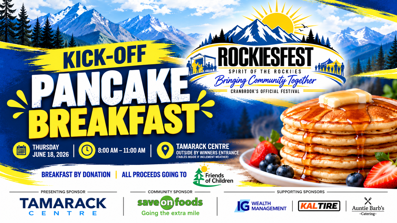 ROCKIESFEST KICK OFF PANCAKE BREAKFAST